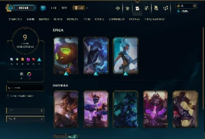 Mestre com 40 Champs e 9 Skins ( 106 PDL ) - League of Legends LOL