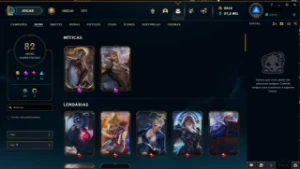 Conta League of Legends, Nível 202 c/ Muitas Skins e RP LOL