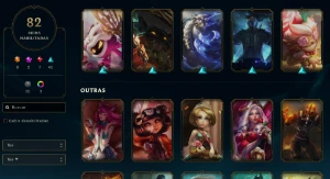 Conta League of Legends, Nível 202 c/ Muitas Skins e RP LOL
