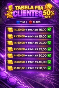 📲 Recargas De Celular 🟦TIM é CLARO🔴 50% OFF revenda onnnn - Outros