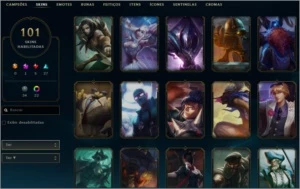 Conta LoL | Plat 4 |101 Skins | 135 Campeões - League of Legends