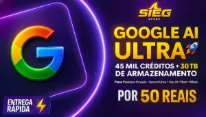 Veo 3.1 - Google AI E Gemini Ultra -COM 45 Mil Créditos FLOW - Premium