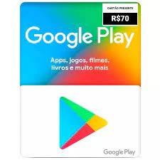Cartão Google Play - Brasil - 70,00 Reais - Gift Cards