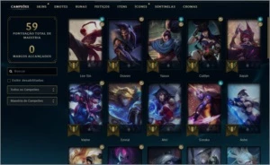 Conta lol lvl 39, gold 4 MMR ALTO - League of Legends