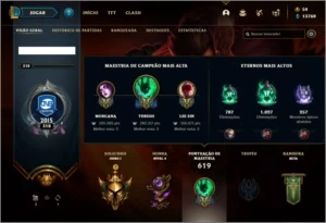 Conta ouro 1 com TODOS os champs e 155 skins - League of Legends LOL