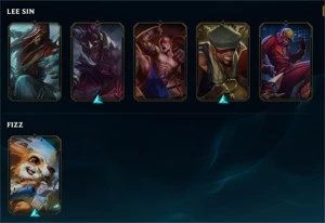 CONTA PLATINA 1 COM 123 SKINS - League of Legends LOL