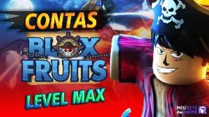 Contas Blox fruits level 2550 + 80% God Human - Roblox