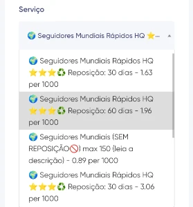 Painel de revendas, de seguidores para redes sociais