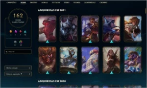 Conta LoL Diamond 3 55% Wr 162 skins ALL CHAMPS - League of Legends
