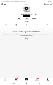 Conta Do Tiktok Com Shop Ativo Quase 3K Seguidores