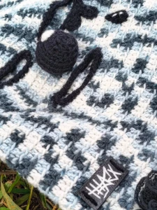 Balaclava Palhaço Camuflado em crochê - Artesanato e Personalizados