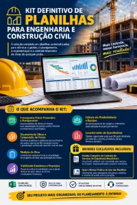 Kit Definitivo de Planilhas para Engenharia e 1500+ - Planilhas e Dashboards