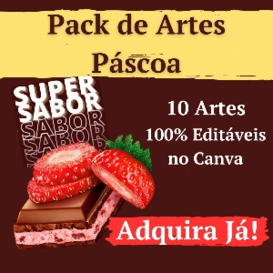 Pack Canva para Páscoa: 10 Templates Editáveis Vol. 1