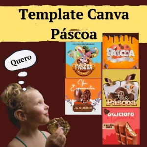 Pack Canva para Páscoa: 10 Templates Editáveis Vol. 1 - Outros