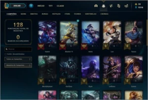 Conta prata 2 com 34 champs e 19 skins - League of Legends LOL