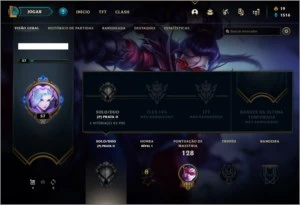 Conta prata 2 com 34 champs e 19 skins - League of Legends LOL