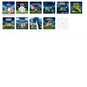 Pack Canva Futebol Vol 2 - 10 Artes Editáveis - Serviços Digitais