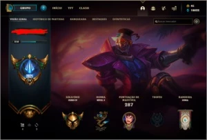 Conta GOLD 4 56 SKINS 111 BONECOS - League of Legends LOL