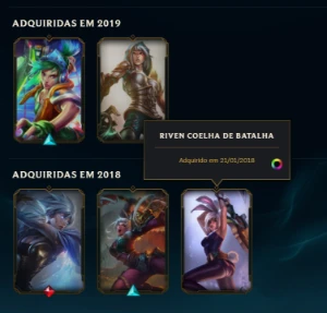 Conta lol lvl 425, honra 2, 1101 de rp, emote de mestre. - League of Legends