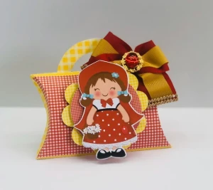 Kit 100 Chapeuzinho Vermelho - Arte Vermelha e Amarela - Artesanato e Personalizados