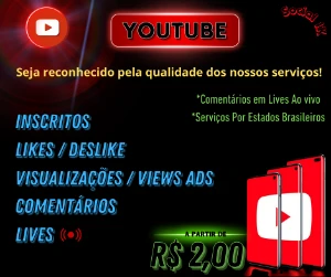 YouTube: Cresça de Forma Sustentável com Nossas Soluções Per - Redes Sociais