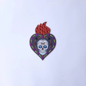 Enfeite de Parede Caveira Colorida 3 - Artesanato e Personalizados