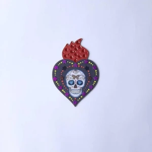 Enfeite de Parede Caveira Colorida 3 - Artesanato e Personalizados