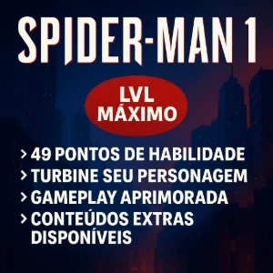 Homem aranha 1, Spider man 1(PS4/PS5) - LvL Max, Habilidades - Digital Services
