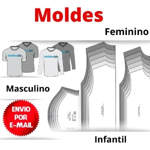 Kit 800 Moldes De Roupas Masculina Feminina Infantil Em PDF