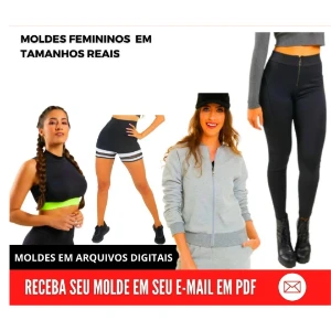 Kit 800 Moldes De Roupas Masculina Feminina Infantil Em PDF - Outros