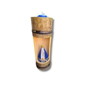 Oratório em Bambu de Nossa Senhora Aparecida - Artesanato e Personalizados