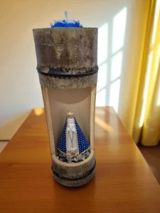 Oratório em Bambu de Nossa Senhora Aparecida - Artesanato e Personalizados