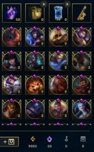 Conta Mestre 212 Pdl (230Skins+100Espolio/200 Emotes/350Icon - League of Legends LOL
