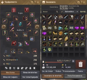 BDO SA Main Sorc 294 AP 666 GS LVL 63 + carraca gradual - Black Desert