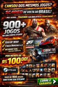 Blibioteca Steam / +920 Jogos Direto Em Sua Conta! - Outros