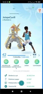 Conta Pokemon Go LV 42 - Pokémon