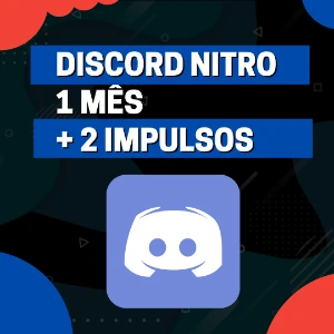 Discord Nitro 1 mês com 2 impulsos