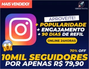 [Promoção] 10K Seguidores Instagram R$79,90 | Envio Rápido - Redes Sociais