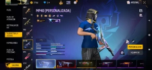 Angelical azul ,calça poucas palavras,calça jazz ,ump atbtd - Free Fire