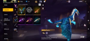 Angelical azul ,calça poucas palavras,calça jazz ,ump atbtd - Free Fire