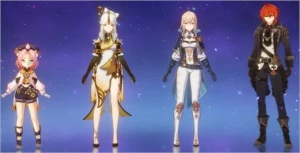 Jean +1 constelação Ninguang +2 constelação AR40 - Genshin Impact