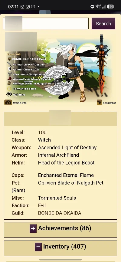 Conta aqw muito rara - Adventure Quest World