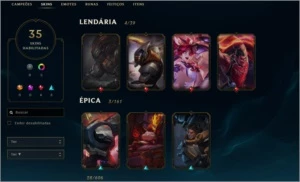 Conta LOL : todos campeões e varias skins - League of Legends