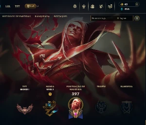 Conta League of Legends lv171 com 15 anos e 130 skins LOL
