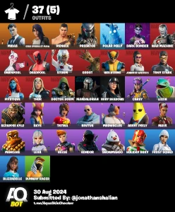 Conta Fortnite Com Passe Da Marvel Compleo