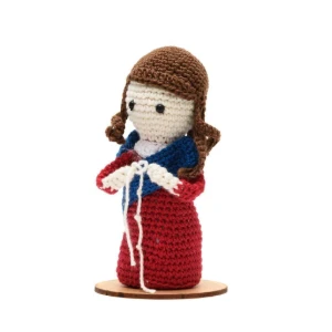 Nossa Senhora Desatadora de nós em amigurumi - Artesanato e Personalizados