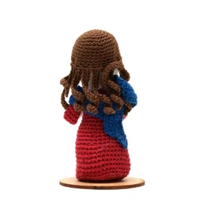 Nossa Senhora Desatadora de nós em amigurumi - Artesanato e Personalizados