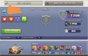 Conta clash of clans cv 11 + Clash Royake