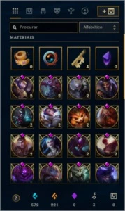 Conta Lol Platina 4 - Borda de Diamante - 45 Skins - League of Legends