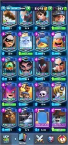 Conta de Clash Royale lvl10 Arena 14